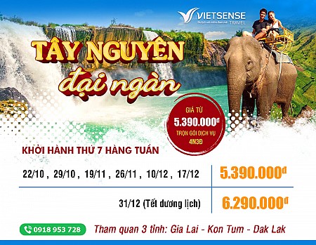 Hành trình 4 ngày khám phá 3 tỉnh: Gia Lai – Đak Lak – Kom Tum 2025 Hành trình 4 ngày khám phá 3 tỉnh: Gia Lai – Đak Lak – Kom Tum 2025