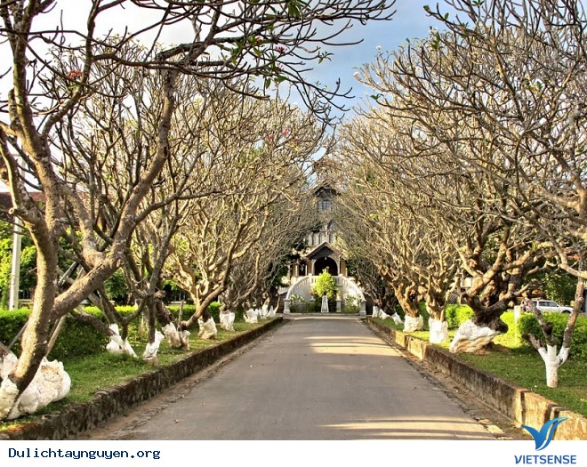 Đường vào Tòa giám mục Kon Tum Đường vào Tòa giám mục Kon Tum